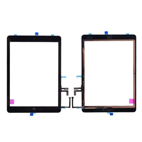 Touch Screen Digitizer With Home Button and Home Button Flex Cable for iPad Air(High Quality) - Black