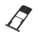 Single Sim and MicroSD Card Tray for LG K51 - Black