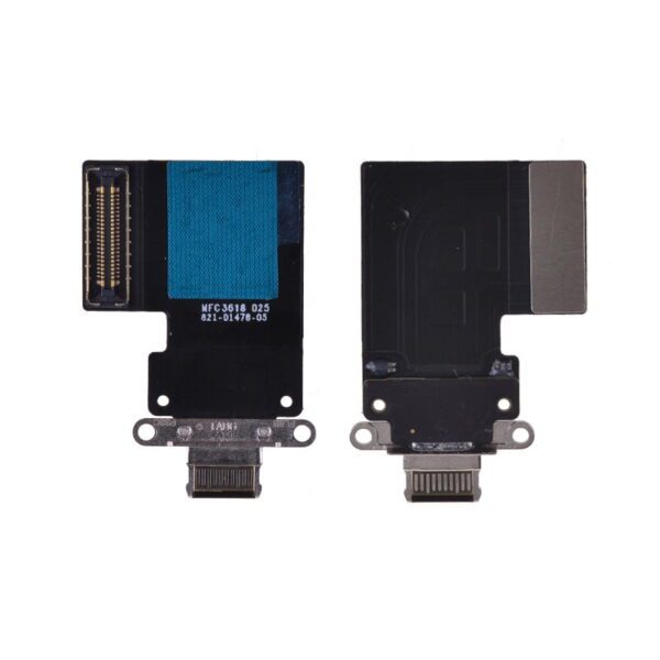 Charging Port with Flex Cable for iPad Pro 11 (2018)/ Pro 11 (2020)/ Pro 12.9 (3rd Gen)/ Pro 12.9 (4th Gen) - Black