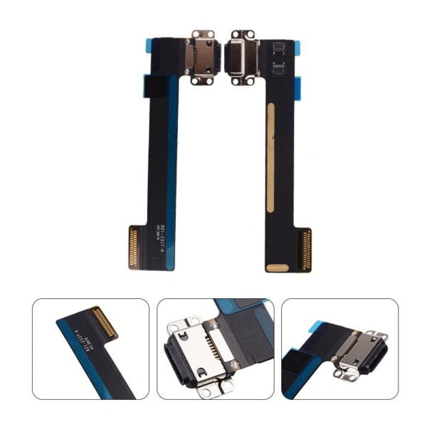 Charging Port with Flex Cable Ribbon for iPad mini 4/ mini 5 - Black