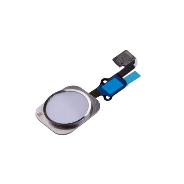 Home Button with Flex Cable Ribbon, Home Button Connector for iPhone 6S/ 6S Plus - White