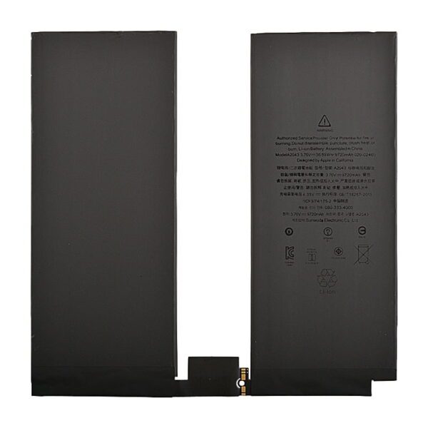 3.76V 9720mAh Battery for iPad Pro 12.9 inches(3rd Gen)/ Pro 12.9 (4th Gen)