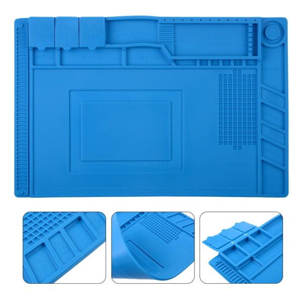 450x300mm Magnetic Heat Insulation Silicone Pad Mat Platform for Mobile Phone Repair