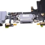 Charging Port with Flex Cable, Headphone Jack and Microphone for iPhone 6S (High Quality) - Light Gray