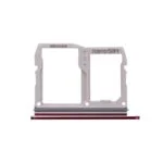 Sim Card Tray and MicroSD Card Tray for LG V40 ThinQ V405/ G8 ThinQ LM-G820 - Carmine Red