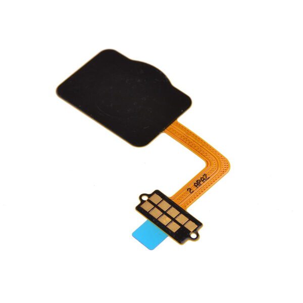 Home Button with Flex Cable,Connector and Fingerprint Scanner Sensor for LG Stylo 4 Q710,Stylo 4 Plus - Black