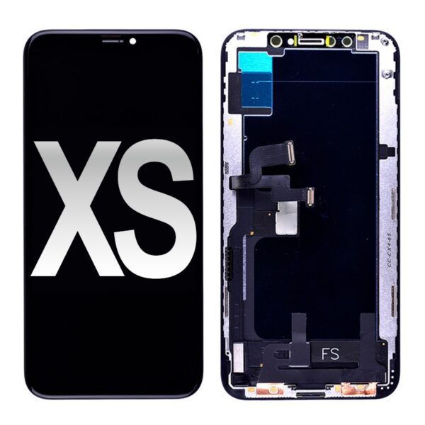 OLED Screen Digitizer Assembly with Frame for iPhone XS (High Quality) - Black