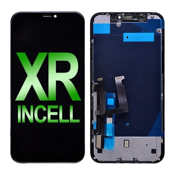 LCD Screen Digitizer Assembly With Back Plate for iPhone XR (Incell/ Aftermarket Plus) - Black