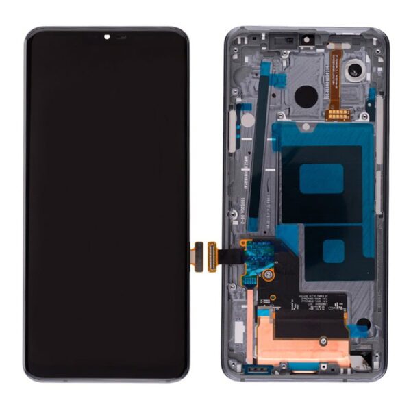 LCD Screen Display with Touch Digitizer Panel and Bezel Frame for LG G7 ThinQ LM-G710 - Gray