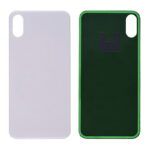 Back Glass Cover with Adhesive for iPhone X - White(No Logo/ Big Hole)