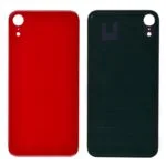 Back Glass Cover with Adhesive for iPhone XR - Red(No Logo/ Big Hole)