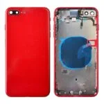Back Housing with Small Parts Pre-installed for iPhone 8 Plus(No Logo)- Red