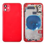 Back Housing with Small Parts Pre-installed for iPhone 11(No Logo) - Red