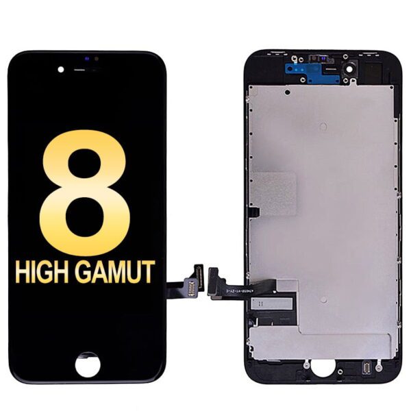 LCD Screen Display with Touch Digitizer and Back Plate for iPhone 8/ SE (2020)/ SE (2022) (High Gamut/ Aftermarket Plus)