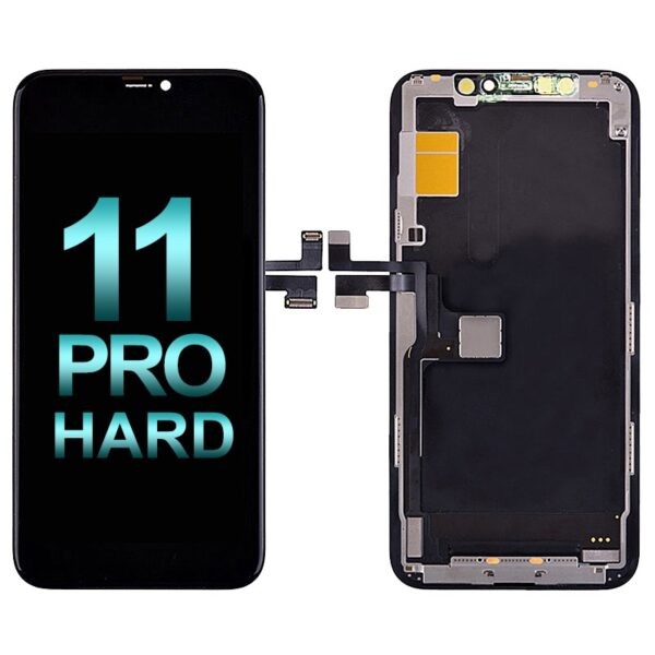 Premium Soft OLED Screen Digitizer Assembly with Frame for iPhone 11 Pro (Aftermarket Plus) - Black