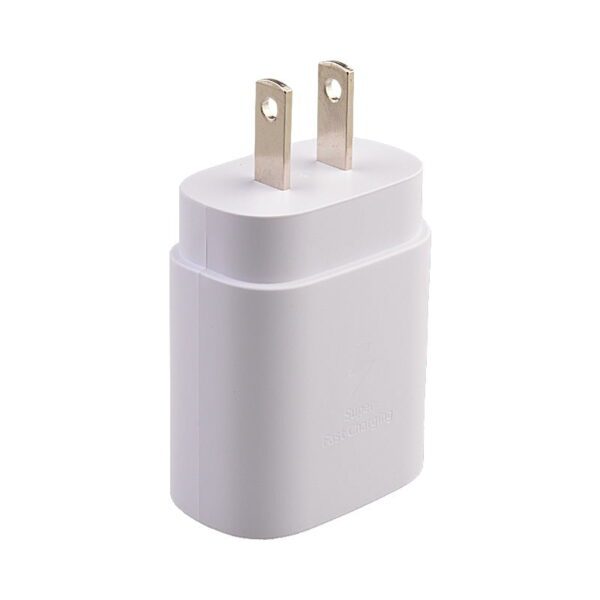 25W Type-C Quick Charge Wall Charger for Samsung - White