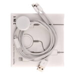 3 in 1 3ft Magnetic USB Charging Cable for iPhone/ iPad/ Apple Watch - White