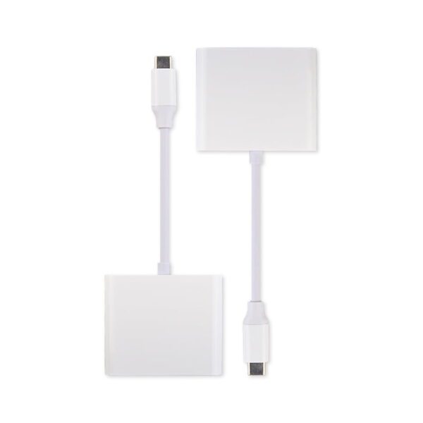 3 in 1 Type-C to HDMI Adapter Cable - White