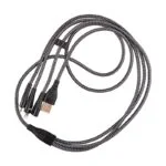 3 in 1 USB Fast Charging Data Cable - Black (1.2M)