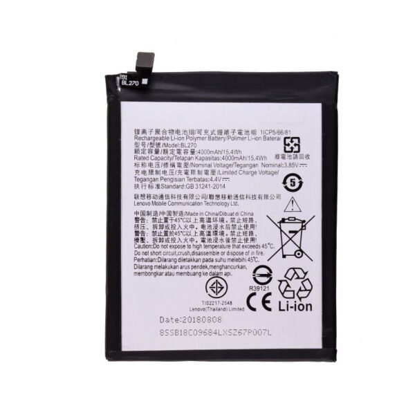 3.85V 4000mAh Battery for Motorola Moto G6 Play XT1922 Moto E5 XT1944(BL270)