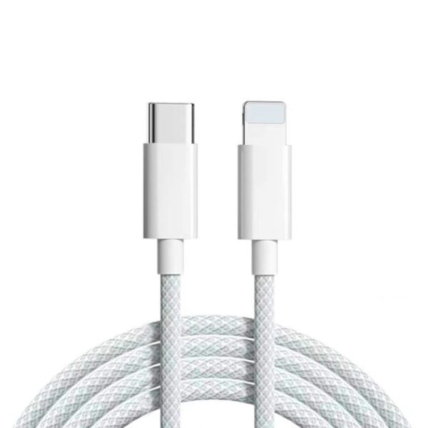 3ft TPE+Nylon Type-C to 8 Pin Fast Charging Data Cable (20-27W)