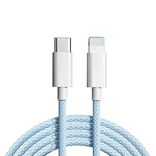 3ft TPE+Nylon Type-C to 8 Pin Fast Charging Data Cable (20-27W)