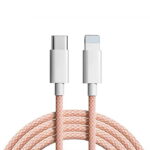 3ft TPE+Nylon Type-C to 8 Pin Fast Charging Data Cable (20-27W)