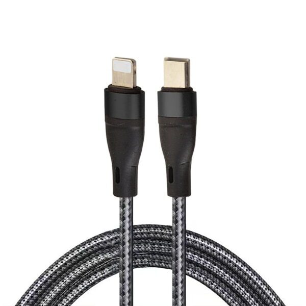 3ft Type-C to 8 Pin Fast Charging Data Cable - Black