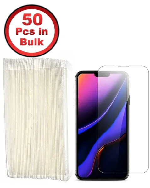 iPhone 13 / 13 Pro / 14 Clear Tempered Glass (2.5D/50 Pcs in Bulk)