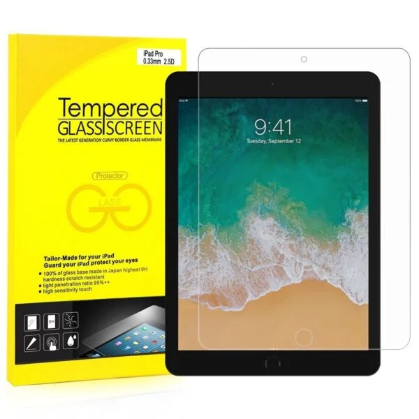 iPad 9 (2021) / iPad 8 (2020) / iPad 7 (2019) Clear Tempered Glass (2.5D/1 Pcs)