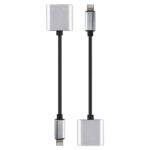 8 Pin to 3.5mm Headphone Audio & Charge Converter for Mobile Phone