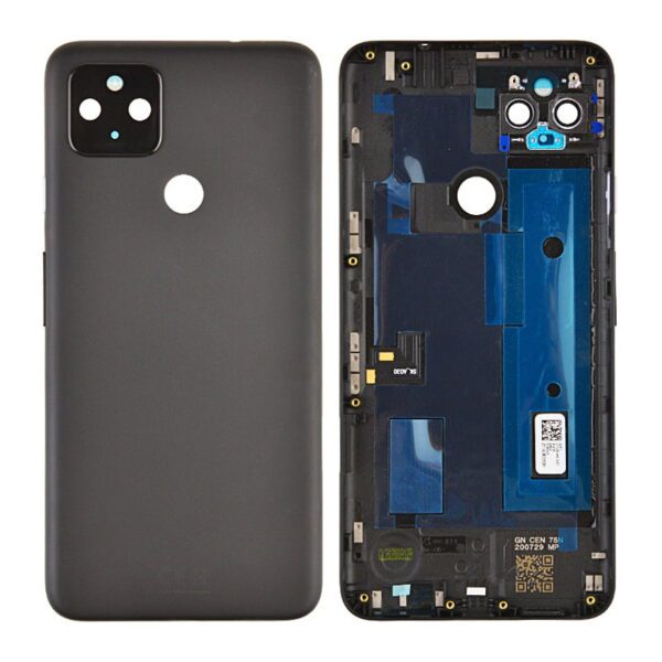Back Housing with Camera Lens for Google Pixel 4a 5G (for G) - Black