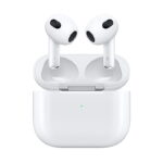 Bluetooth Earphone with Wireless Charging Case for Mobile Phone (1:1 AirPods 3rd)(Super High Quality) - White