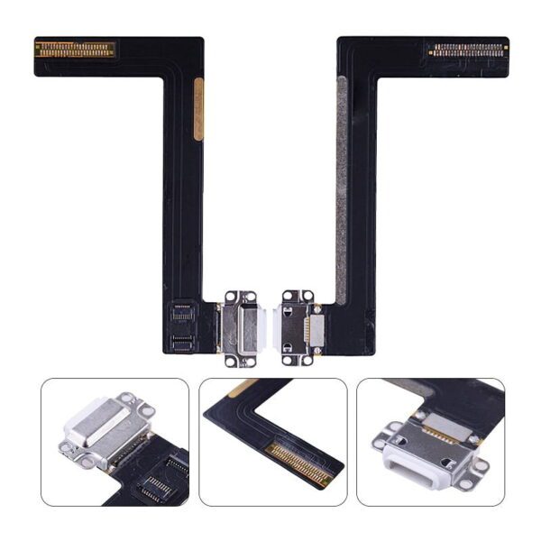 Charging Port with Flex Cable for iPad Air 2-White