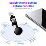 JC 6 Gen Universal Restore Home Button for iPhone SE (2020)/ 8 Plus/ 8/ 7 Plus/ 7 - Black