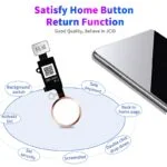 JC 6 Gen Universal Restore Home Button for iPhone SE (2020) 8 Plus 8 7 Plus 7 - Gold
