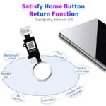 JC 6 Gen Universal Restore Home Button for iPhone SE (2020) 8 Plus 8 7 Plus 7 - Silver