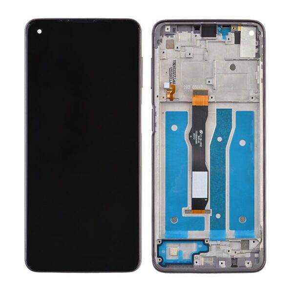 LCD Screen Digitizer Assembly with Frame for Motorola Moto G Power (2021) XT2117 (for America Version) - Flash Gray