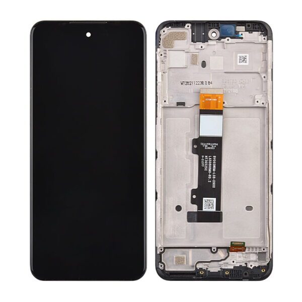 LCD Screen Digitizer Assembly with Frame for Motorola Moto G Power (2022) - Black