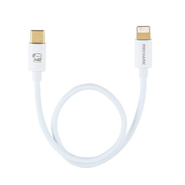 Mechanic Type-C to 8 Pin Data Transfer Cable for Android IOS Device - White