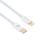 Mechanic Type-C to 8 Pin Data Transfer Cable for Android IOS Device - White