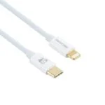 Mechanic Type-C to 8 Pin Data Transfer Cable for Android IOS Device - White