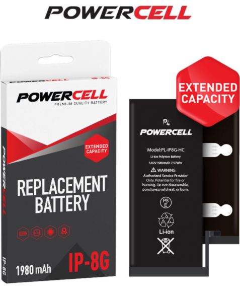 POWERCELL iPhone 8 High Capacity Replacement Battery