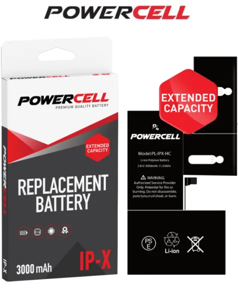 POWERCELL iPhone X High Capacity Replacement Battery
