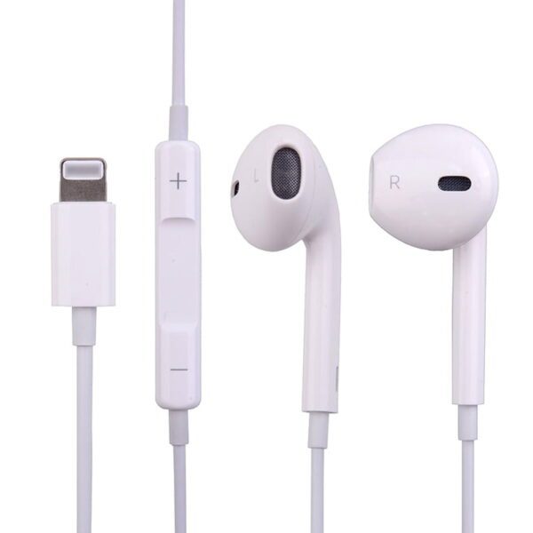 Wired Headphone for iPhone 7 to 13 Pro Max - White