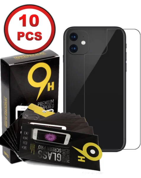 iPhone 11 Back Tempered Glass (2.5D / 10 Pcs)