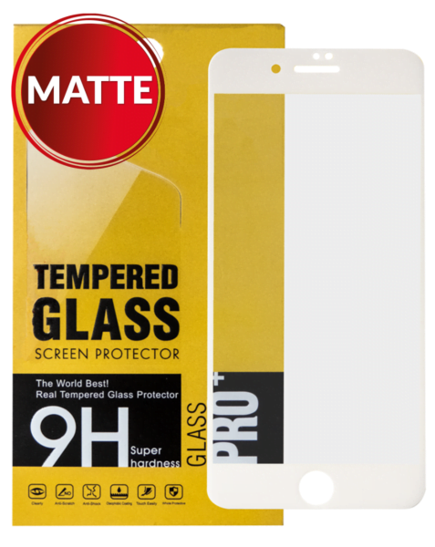 iPhoneiPhone SE (2020) / 8 / 7 Matte Tempered Glass (2.5D / 1pcs) (WHITE) 8P / 7P Matte Tempered Glass (2.5D / 1pcs) (WHITE)