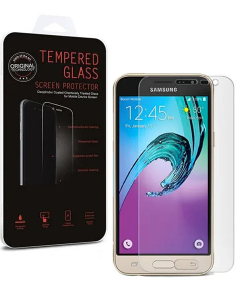 Galaxy J3 (J320) Clear Tempered Glass (Case Friendly/2.5D/1 Pcs)