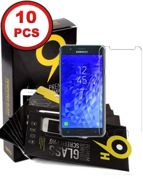 Galaxy J337 Clear Tempered Glass (Case Friendly/2.5D/10 Pcs)