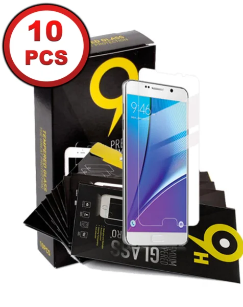 Galaxy Note 5 Clear Tempered Glass (Case Friendly/2.5D/10 Pcs)